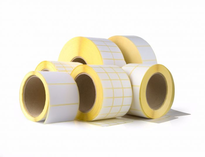 80gsm Semi-Gloss Paper + Hot Melt Adhesive + 50gsm Yellow Glassine Release Paper