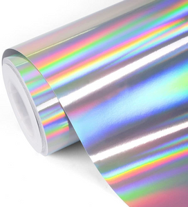 80gsm Metalized Laser Holographic Paper + Hot Melt Adhesive + 60gsm White Glassine Release Paper