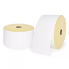 70gsm ECO Coated Thermal Paper + Antifreeze Hotmelt Adhesive + 58gsm Yellow Glassine Release Paper